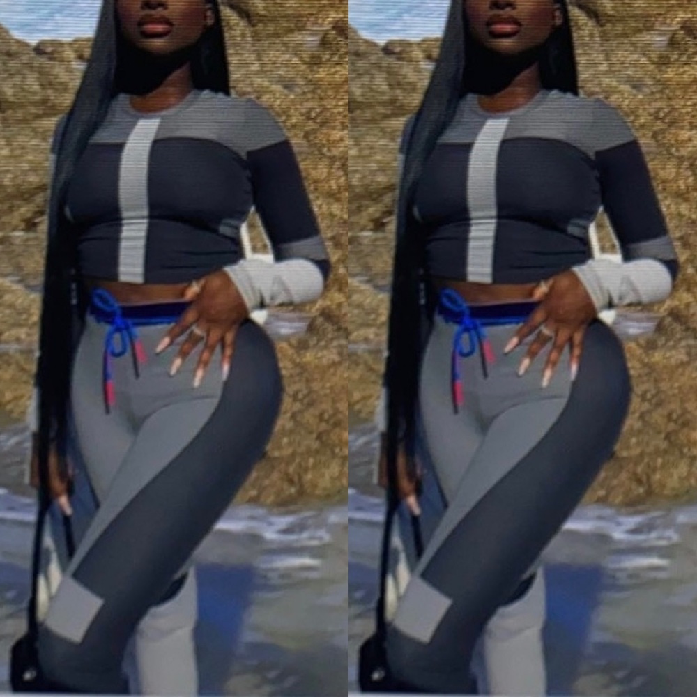 Gray two piece